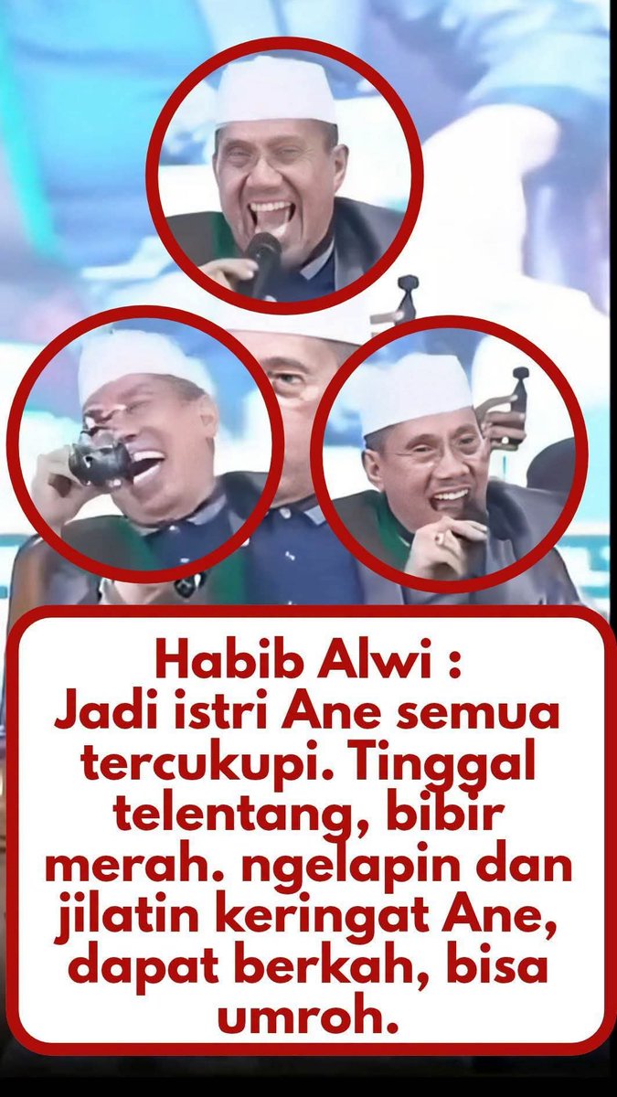 foolinsights's tweet photo. Orang begini kok bisa bisanya dipanggil habib dan memimpin pondok pesantren, pantes banyak terjadi kasus pelecehan/kekerasan seksual, ditambah lagi 32 menit "ceramah", 76% isinya cuman:

1. Tarif ceramah dia 75 juta
2. Bahas Pakaian yang hadroh.
3. Cari santri untuk jadi istri ke-4
4. Menghina jamaah emak-emak
5. Menghina penceramah lain gak punya duit
6. Bahas uang tarif baru dibayar 50 juta & masih kurang 20 juta
7. Absen jenis makanan yg tersedia di acara itu