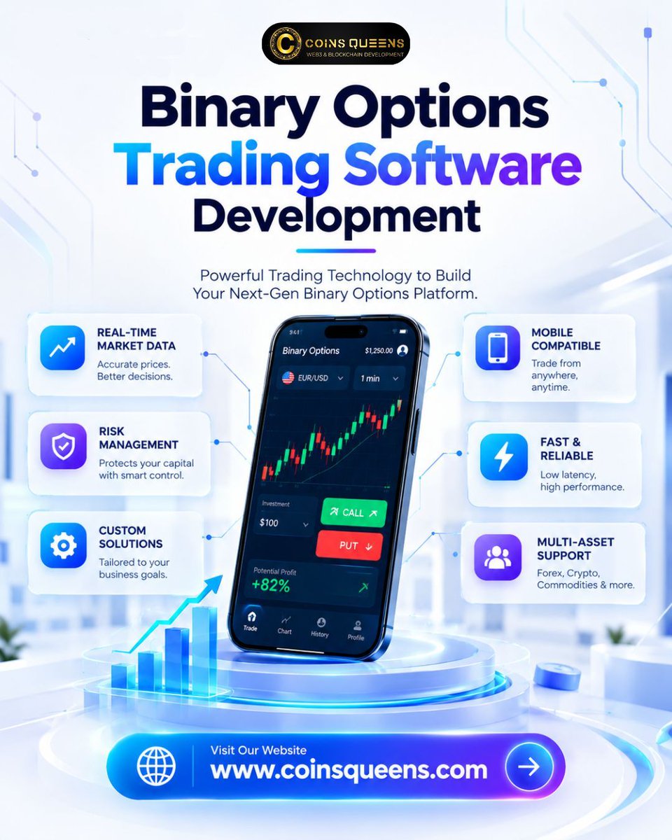 CoinsQueens's tweet photo. We develop innovative trading software to help businesses build powerful, scalable digital trading solutions >>https://t.co/rWemyZhwCy
Connect with Our Expert Team For More Info:
WhatsApp:https://t.co/U1NJ347h1n
#binaryoptionstradingplatform #tradingsoftwaredevelopment #usa #uk https://t.co/ofLIbea1CP