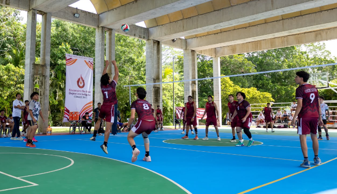 GEBDeportes's tweet photo. 🏅 #Autoctonos #Tradiciones #CONADE #DatoGEB   

Con 5 disciplinas: atletismo, basquetbol, futbol 7, pelota purépecha y voleibol, se desarrolla el Encuentro Nacional Deportivo Indígena que se realiza en Palenque, Chiapas, con la participación en este 2026 con mas 1000 atletas de 18 a 23 años en ambas ramas de 17 estados diferentes.