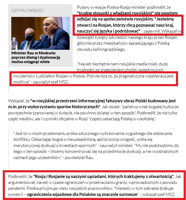 LeskiPiotr's tweet photo. Nieprawda, panie Bogucki. Tusk mówi, że Rosja jest naszym zagrożeniem. A śp. Lech Kaczyński mówił tak:

"Polska nie jest zagrożona atakiem militarnym ze strony Rosji. Jeżeli ktoś sądzi, że uważam, że Rosja zamierza napaść na Polskę, to naprawdę się myli. Bardzo doceniam Rosjan jako polityków (24.09.2009)

Z kolei Waszczykowski, minister spraw zagranicznych w rządzie PiSu mowił tak:

"Sąsiedztwo z FR jest bardzo obiecujące. Po naszej stronie jest gotowość do współpracy czego dowodem jest wizyta ministra w FR w 2016 i konsultacje polsko-ros. Wyrażam nadzieję na poszerzenie współpracy z FR" (2016)

A minister MSZ Zbigniew Rau 16 lutego 2022, czyli na tydzień przed agresją FR na Ukrainę, gdy polski rząd już wiedzial od służb USA, że Rosja planuje atak mówił tak:

"Jesteśmy otwarci na Rosjan"

"Pragmatyczna współpraca jest możliwa"

„Rosja i Rosjanie są naszymi sąsiadami, których traktujemy z otwartością"

Więc jak Pan widzi, to wy zawsze byliście prorosyjscy.
https://t.co/F5CDAq4Xhr