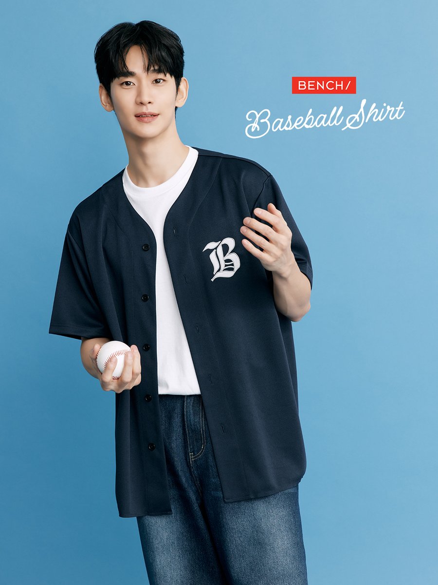 benchtm's tweet photo. Sport-inspired, styled for today. Kim Soo Hyun steps out in a Baseball Shirt for a fresh take on casual dressing. #BENCHBaseballShirt

Get his look:
Baseball Shirt (ISF1342BU3) P1,199
Barrel Jeans (BPD0937DB3) P1,299

#BENCHxKimSooHyun #GlobalBENCHsetter

Buy Official, Buy Original! Get these products plus more from our official online stores:
🔗https://t.co/dCakf3xsEV
🔗https://t.co/mCjQW8Y0VN
🔗https://t.co/UVQJ0GrKtO
🔗https://t.co/IOwcnZjEBI
🔗https://t.co/wsNPbfTr1Y

Buy only from official BENCH stores and online platforms to ensure authentic and high-quality products.