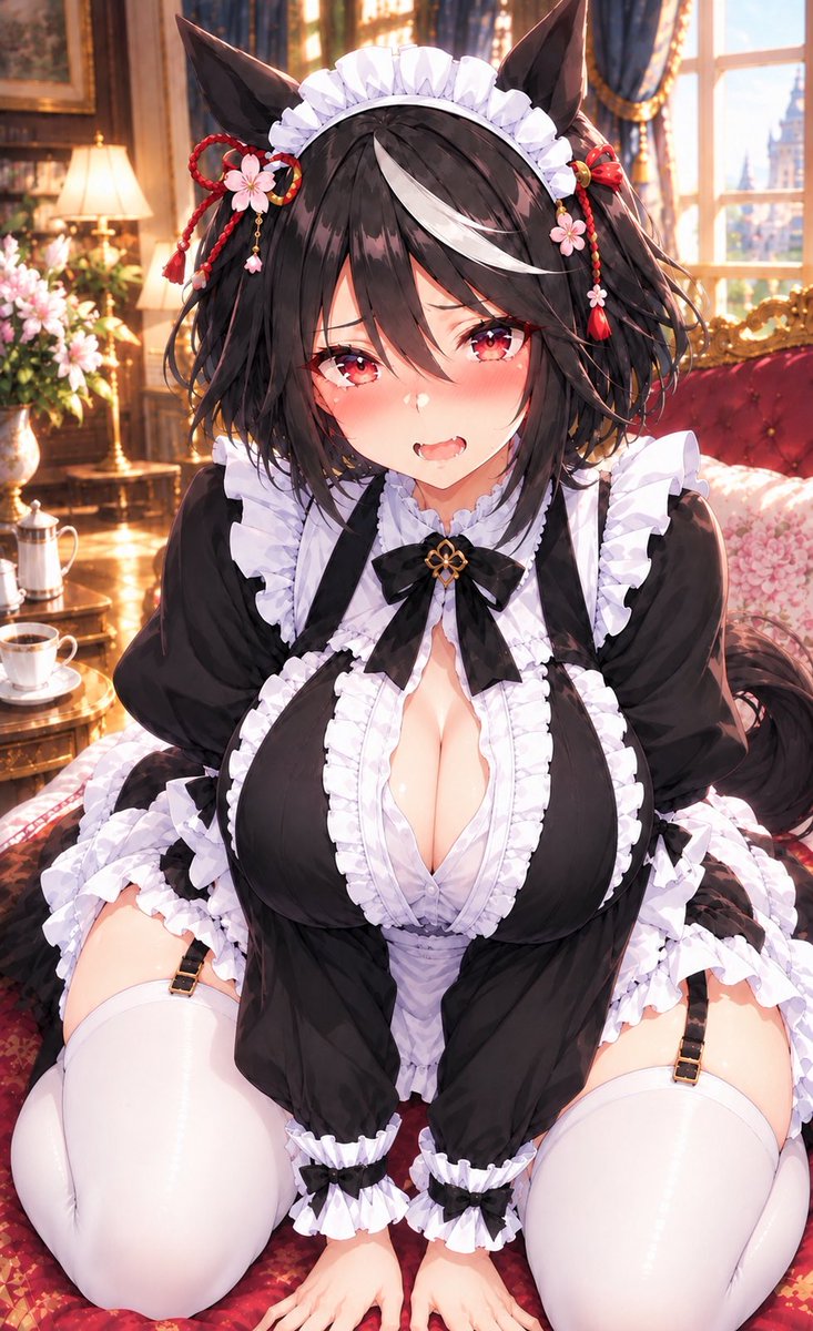 ramori_ai's tweet photo. お座りメイドキタちゃん
#AIart #AIイラスト #ウマ娘 https://t.co/CljaU3mq89