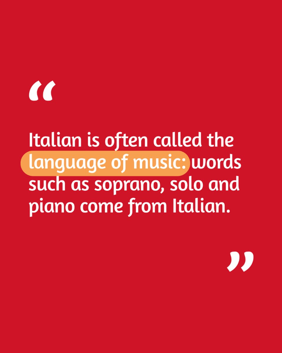 uTalk's tweet photo. Italian has travelled further than you might think 🇮🇹 From food to music and everyday words, you’ll find Italian roots in lots of languages. Which word surprised you the most?

#ItalianLanguageWeek #LearnItalian #uTalk https://t.co/VAfGykDv1F