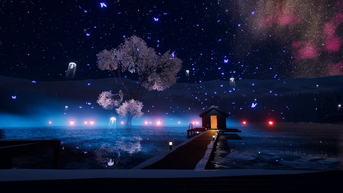 Stella547441's tweet photo. 【VRChatワールド紹介】
クラゲと蝶と桜と

🌐:星降る湖 Where Stars Fall
🖊:quitone
https://t.co/GGqGLL8vjY

#VRChat
#VRChat_world紹介
#すてらの旅行手帳 https://t.co/XsahEIRtRu