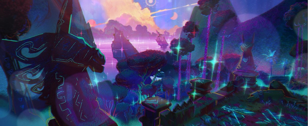 k04sk's tweet photo. Some paintings I did for #ForgottenIsland . Was a pleasure to work on this with such an amazing crew . More stuff on my ig in case you’re interested https://t.co/ujiifyMfjf