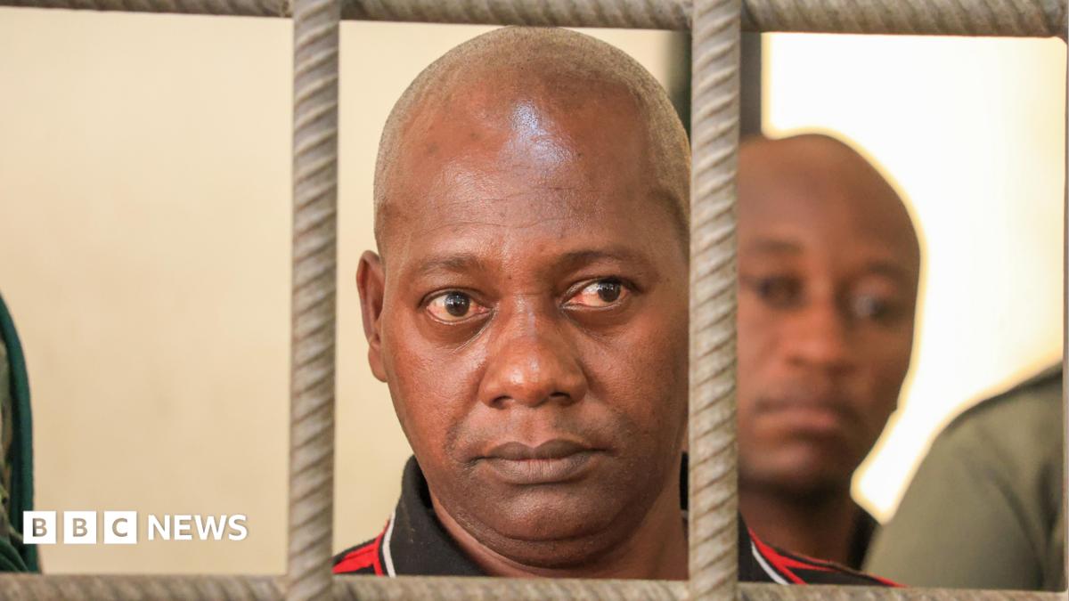 BBCAfrica's tweet photo. Verdict due in Kenya for doomsday preacher Paul Mackenzie and 29 followers accused of murdering 191 children.
More than 400 bodies were found in Shakahola forest. One father tells the BBC he lost all six of his children  but has only been able to bury one.
https://t.co/Ru9zjO38x8 https://t.co/mV2iww9u2b