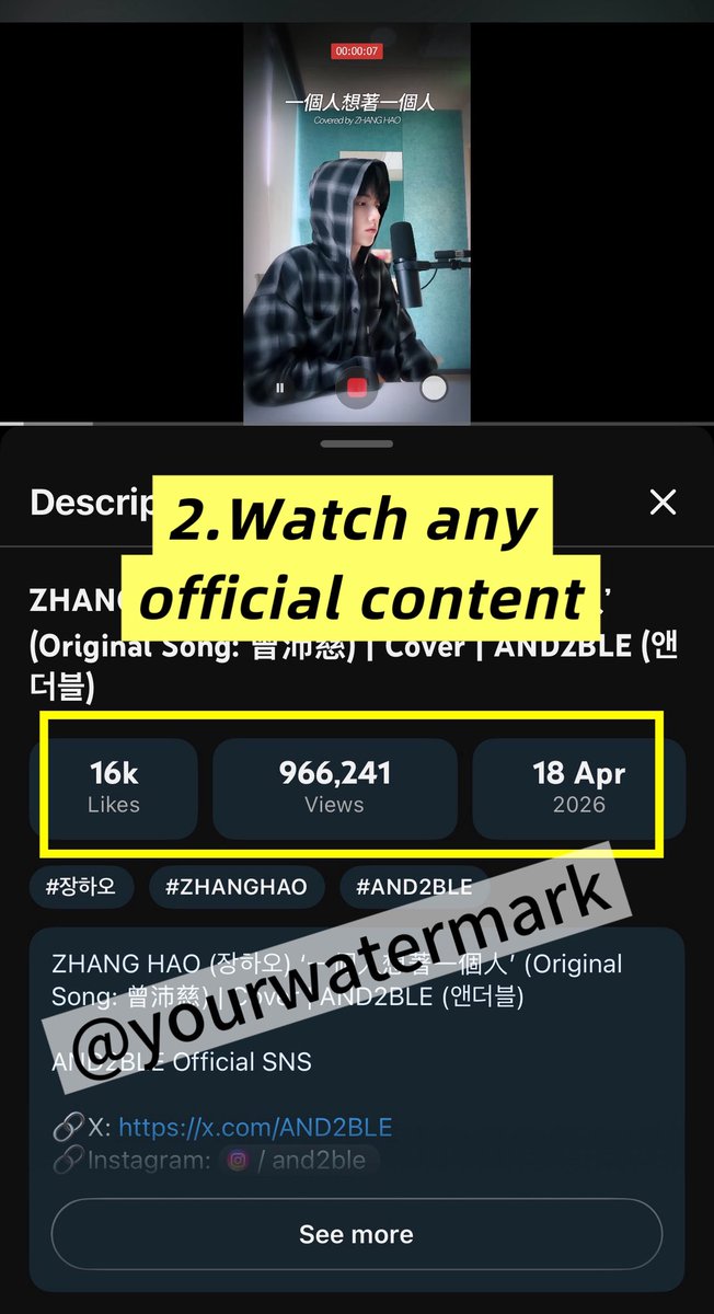 zhanghaoyt0725's tweet photo. DAY 08/21 🔥
Please see the screenshots for reference ⬇️⬇️⬇️
*Official content doesn’t have to be from and2ble youtube channel*
#AND2BLE #DAY08 https://t.co/2ggVkN5V96