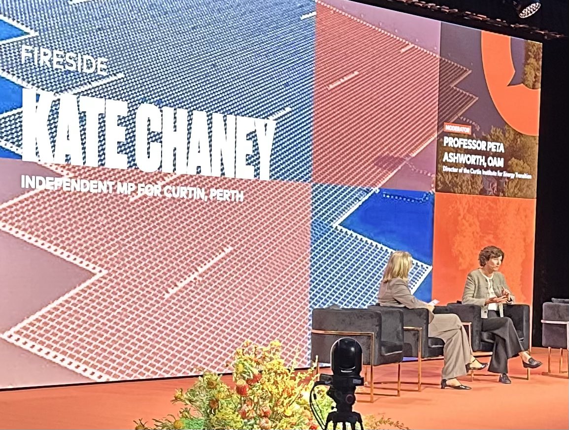 ProfRayWills's tweet photo. Never waste a good crisis

Certainly don’t wait for the next crisis 

Kate Chaney speaking about doing more than just making big rocks into small rocks and stick it on a ship to export overseas 
@GlblCtzn #perth https://t.co/LYVk8q5gdy