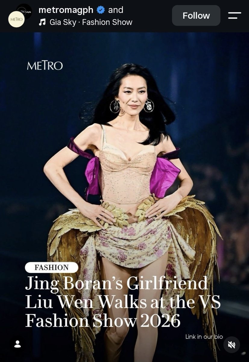 ekasks's tweet photo. @MetroMagPH she has a name and it's LIU WEN btw she's become the FIRST Chinese supermodel before she's anyone's "girlfriend". put some respect on her name https://t.co/qj3bT4gmqy