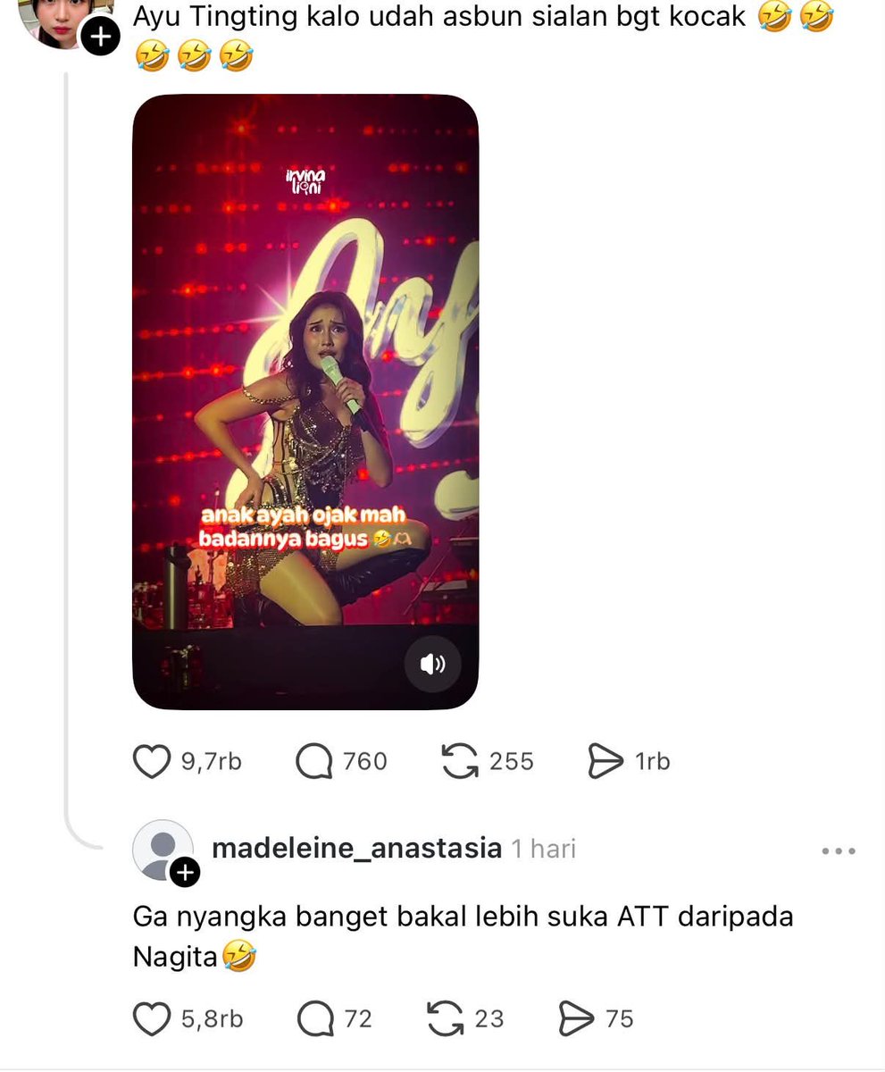 ayyalune's tweet photo. gue bukan belain nagita, tapi emang gak ada pembenaran buat kelakuan ayu ting ting dulu. dari nyumpahin rumah tangga raffi nagita bubar, ngatain janji suci rans jadi janji sucialan, sampe keluarganya ikut ngata-ngatain nagita. dia dulu emang jadi pelakor, cewe baik-baik ga bakal buka pintu buat suami orang 🤮