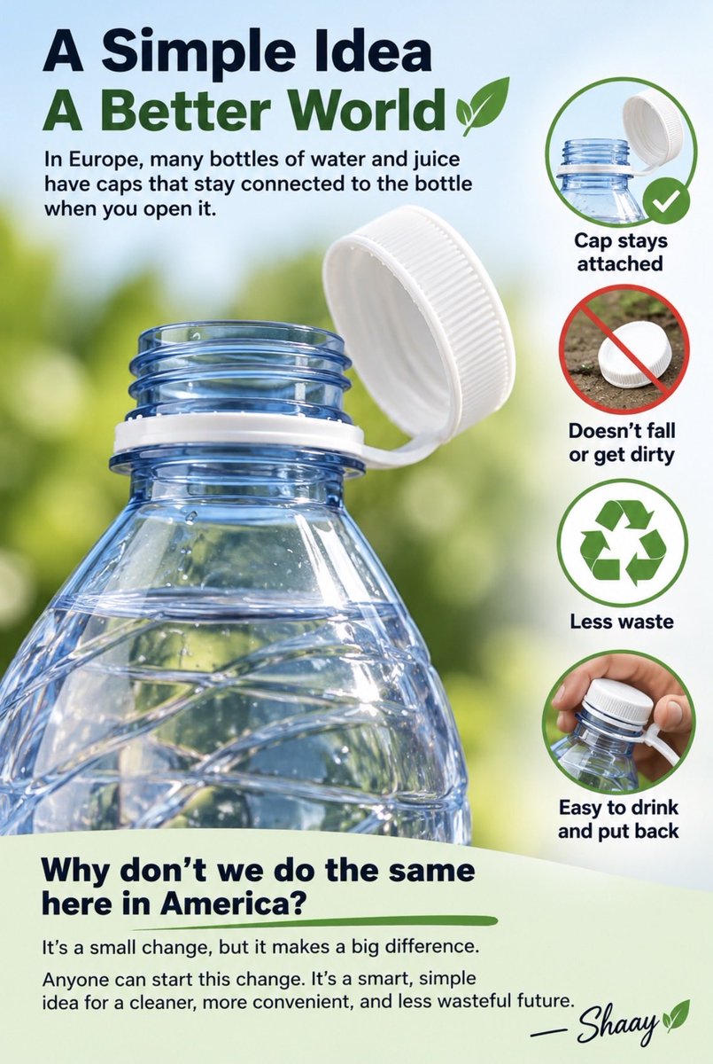 shaay46's tweet photo. #CocaCola #PepsiCo #Nestle #Dasani #Aquafina #Smartwater #BeverageIndustry #Sustainability #ReducePlasticWaste #Innovation #SmartPackaging #TetheredCaps #SmallChangesBigImpact #AmericaCanDoBetter https://t.co/c4jiBro5NC