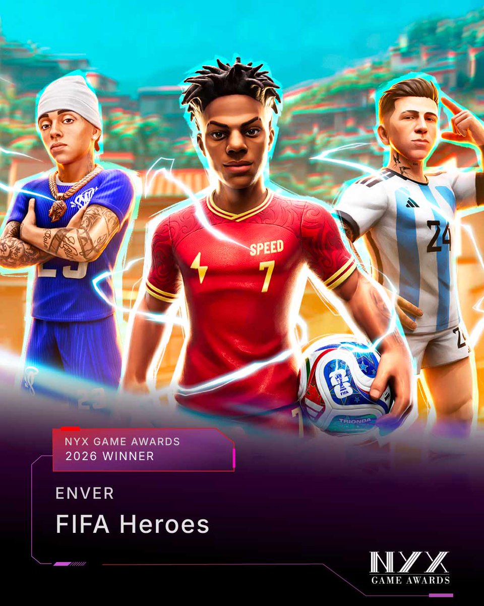 nyxgameawards's tweet photo. 𝟐𝟎𝟐𝟔 𝐖𝐢𝐧𝐧𝐞𝐫 𝐇𝐢𝐠𝐡𝐥𝐢𝐠𝐡𝐭 🎮

FIFA Heroes. by ENVER
Winner's Page: https://t.co/W1RIQaRpgV
🔗 Link in bio for details

#NYXGameAwards #GameAwards #MobileGame #SportsGames #MobileGaming #SportsGaming #GameDevelopment #MobileGameDesign https://t.co/drx6n5ZLXp