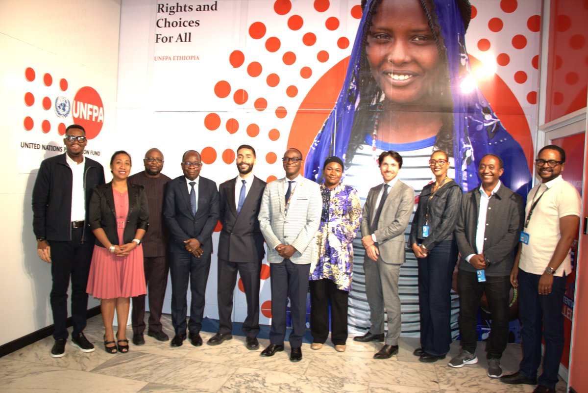 UNFPAEthiopia's tweet photo. A delegation from the Emb. of #Luxembourg in 🇪🇹 led by Mr Amin Nadir Hamdi, Chargé d'affaires a.i., met w/ @UNFPAEthiopia team led by Mr @KkouameKoffi.

This 1st country-level consultation focused on strengthening #partnership to #Empower women, girls &amp; young people.

#SDGs https://t.co/S7e97Trbwy