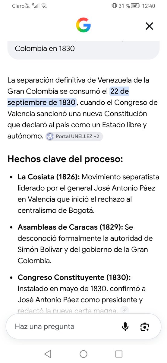 Holaifcj's tweet photo. @palace4real @Frei_Bar_ @VanguardiaAP Hambrezuela se independizó de Bogotá en 1830 repito Bogotá, hambrezuela es territorio perdido de papá Colombia igual que Panamá y Ecuador https://t.co/nOeZTZ9mhf