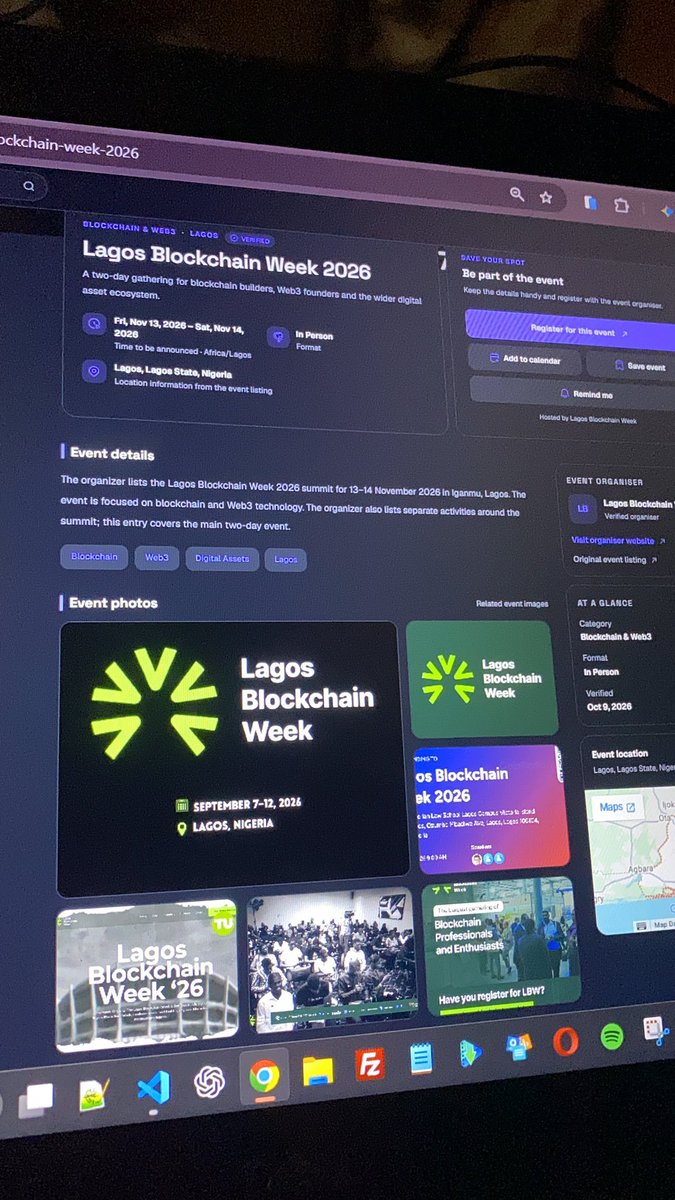 Vibe_with_val's tweet photo. GM, GM.

October, November and December are event season, but finding tech events happening around you isn't always easy.

That's one problem we're working to solve at @collan_devs.

We've been improving V2, and this is one of the updates I'll be sharing with you.

Have a great week. More updates soon.