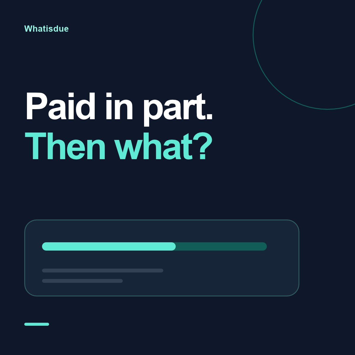 TheinMarma's tweet photo. When a client sends only part of a milestone payment, what do you record first: the amount received, the balance still due, or both?

I’m curious what your current system makes easy—or easy to miss. https://t.co/kaRJ0Zs2CH