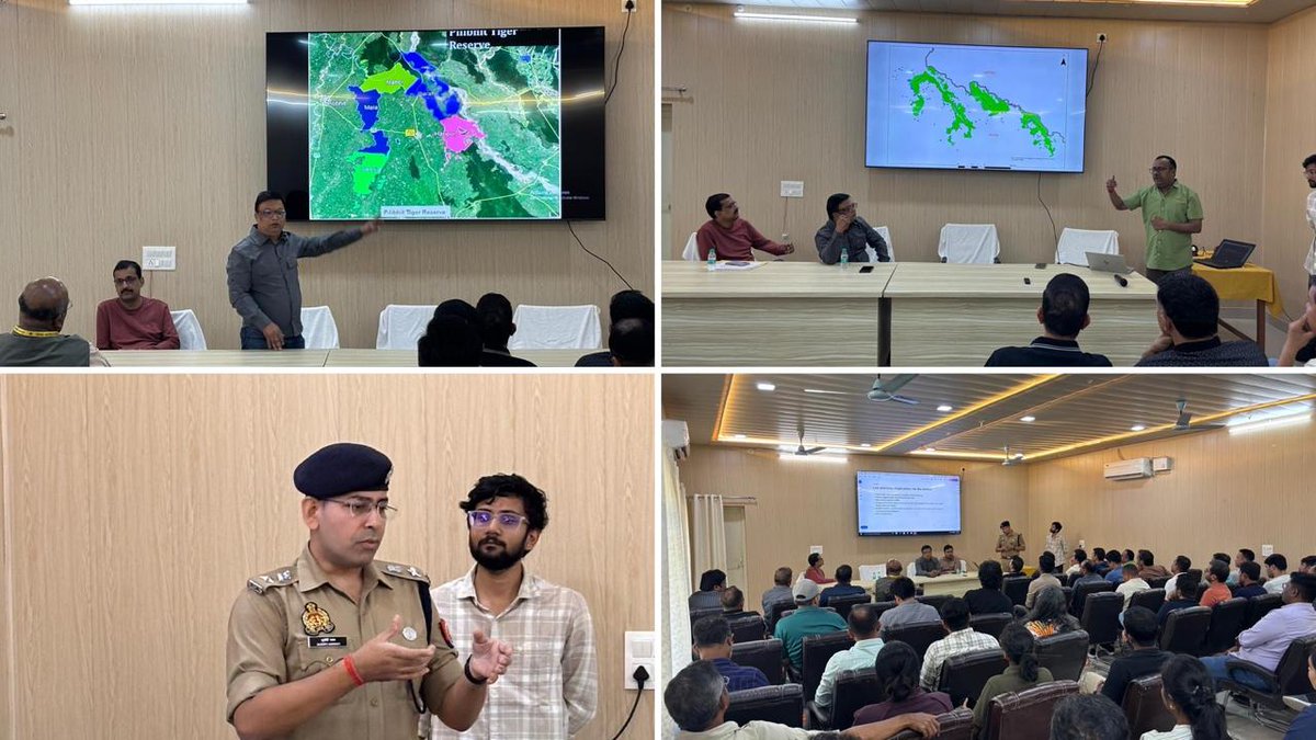 IGNFA_GoI's tweet photo. As part of the MCT Phase-III programme, the participants visited Pilibhit Tiger Reserve (PTR) on  17-18 October and explored its diverse conservation and community engagement initiatives. The visit included the Rescue Centre, Gomti River Udgam Sthal and Namami Gange works, and interactive sessions with members of the Eco-Development Committee (EDC) and Bagh Mitras, providing valuable insights into wildlife conservation and community participation.

The participants also interacted with the SSP, Pilibhit, who conducted an insightful session on Law and Order Management in Human-Wildlife Conflict (HWC), highlighting the importance of interdepartmental coordination and effective conflict management.

The team received a warm and gracious welcome from Pilibhit Tiger Reserve, making the visit enriching, informative, and memorable.
#IGNFA #MCT #PilibhitTigerReserve #IFS