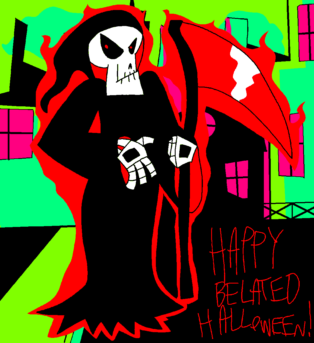 xFRENZYFRENx's tweet photo. Some older Halloween artwork (2022, 2023, and 2024)
#mspfa #doombent #mspa #homestuck #grimtomson #mikebenett #lynnhigashi #leahsanchez #eminem #tupac #allioranjuice #eri #ioriyagami #subzero #madeline #daria #grimadventures #billyandmandy #grim #tgaobam #grimreaper https://t.co/LS9h37Lj0W