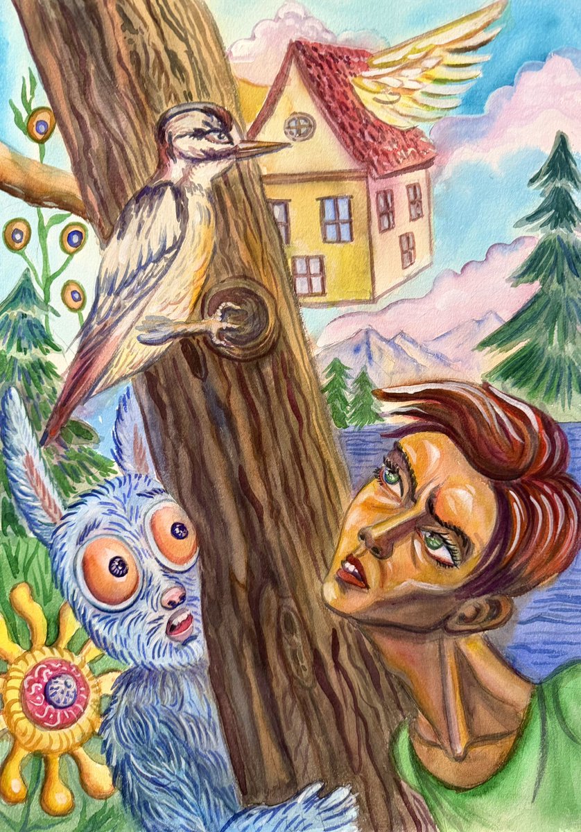 Helge_Guse_art's tweet photo. The Woodpecker

Oliver was like most modern teenagers. He was always busy with school and spent his free time playing computer games. Going for walks seemed boring to him. https://t.co/EcxVvIc0al