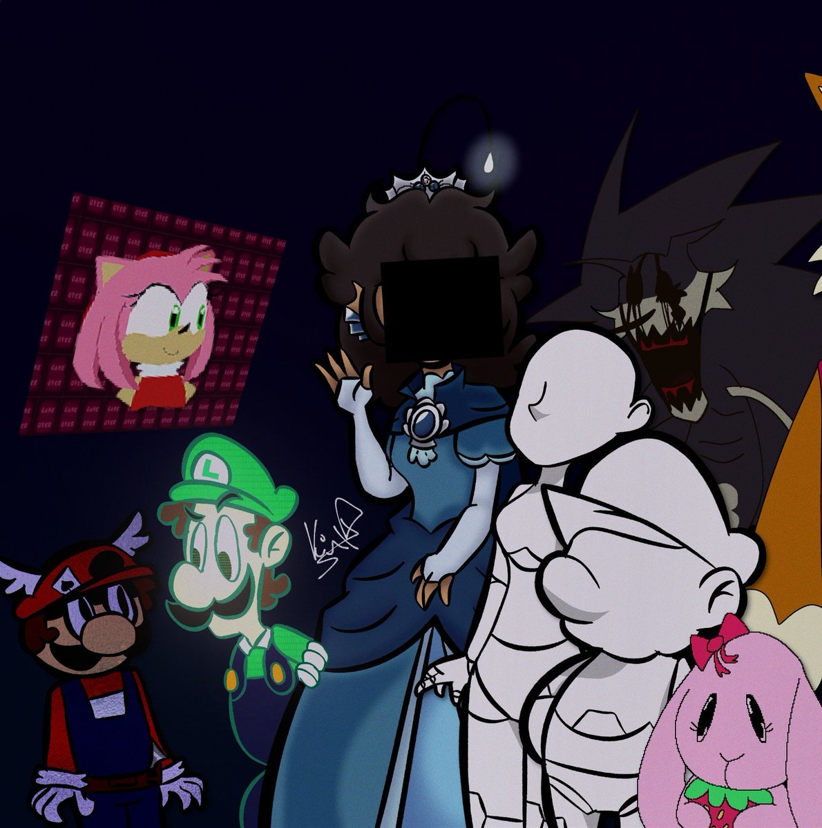talentless_hat's tweet photo. Al fin terminé, si que fue todo un desafío hacer varios personnajes de algunas creepys que me gustaron xd
#MyHart #creepypasta https://t.co/3zwNWVN6Uk