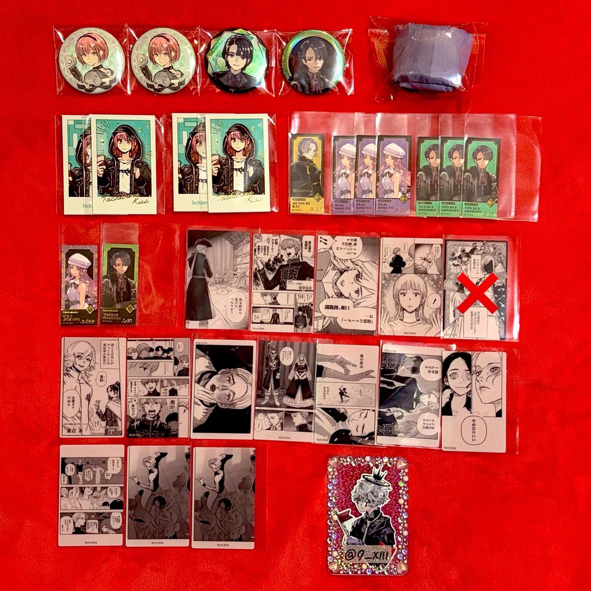 9___xlll's tweet photo. 【交換】ジャックジャンヌ
PUPPET  PARSLEY  DUCKWEED

譲:1.2(エコバッグ:夏公演)
求:①>⑥優先(⑤⑥友人分)>クリアしおり立花×1>原作絵高科or定価+送料

①②には複数提供可(要相談)

10/23.24現地or別日都内
譲渡:現地以外郵送

郵送:ツイフィ必読
現地:ツイフィ未読

お気軽にお声がけください🥀 https://t.co/K0AEwNHdeL