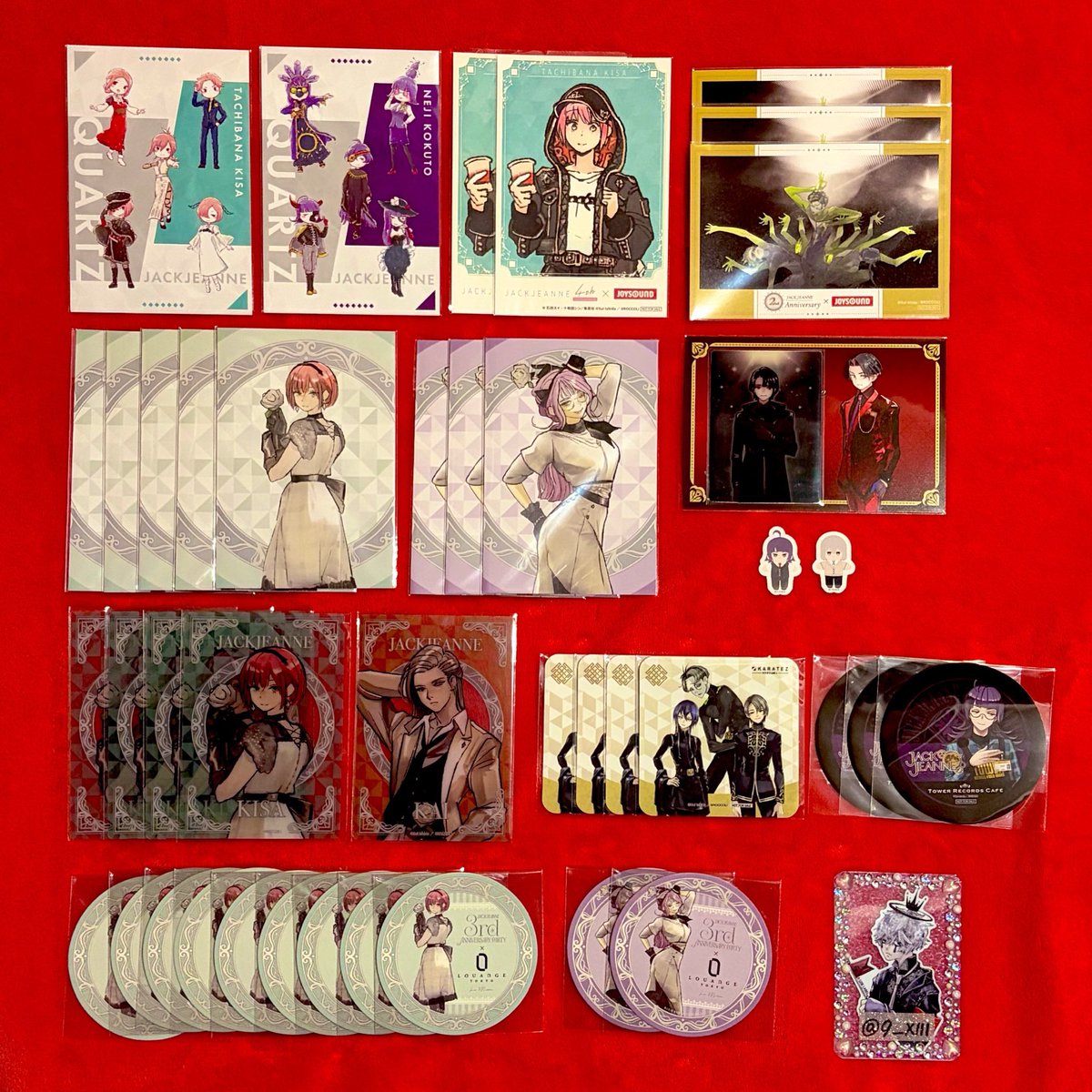 9___xlll's tweet photo. 【交換】ジャックジャンヌ
PUPPET  PARSLEY  DUCKWEED

譲:1.2(エコバッグ:夏公演)
求:①>⑥優先(⑤⑥友人分)>クリアしおり立花×1>原作絵高科or定価+送料

①②には複数提供可(要相談)

10/23.24現地or別日都内
譲渡:現地以外郵送

郵送:ツイフィ必読
現地:ツイフィ未読

お気軽にお声がけください🥀 https://t.co/K0AEwNHdeL