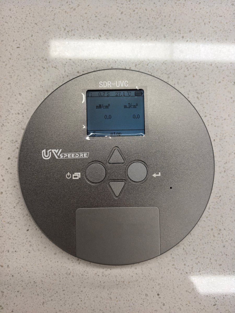seawave408's tweet photo. Our SDR-UVC Disc Energy Meter is officially packed and on its way to a valued client today! 
🔹 Targeted Spectral Range: 230–280nm (Ideal for germicidal UVC monitoring)
🔹 3-in-1 Measurement: Simultaneously captures UV Energy (uJ/cm²), Intensity (mW/cm²), and Temperature (°C) https://t.co/HwcZ6z3d2A