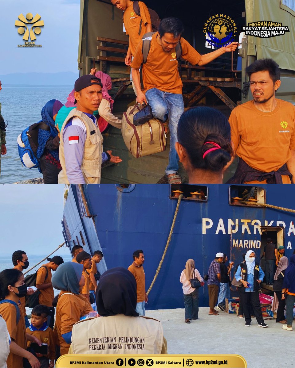 BP3MI_KALTARA's tweet photo. BP3MI Kalimantan Utara Fasilitasi Kepulangan 41 Orang PMI Deportasi ke Daerah Asal https://t.co/K7R34FnGZG