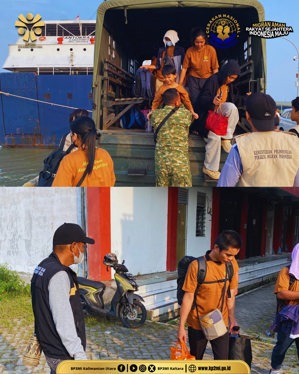 BP3MI_KALTARA's tweet photo. BP3MI Kalimantan Utara Fasilitasi Kepulangan 41 Orang PMI Deportasi ke Daerah Asal https://t.co/K7R34FnGZG