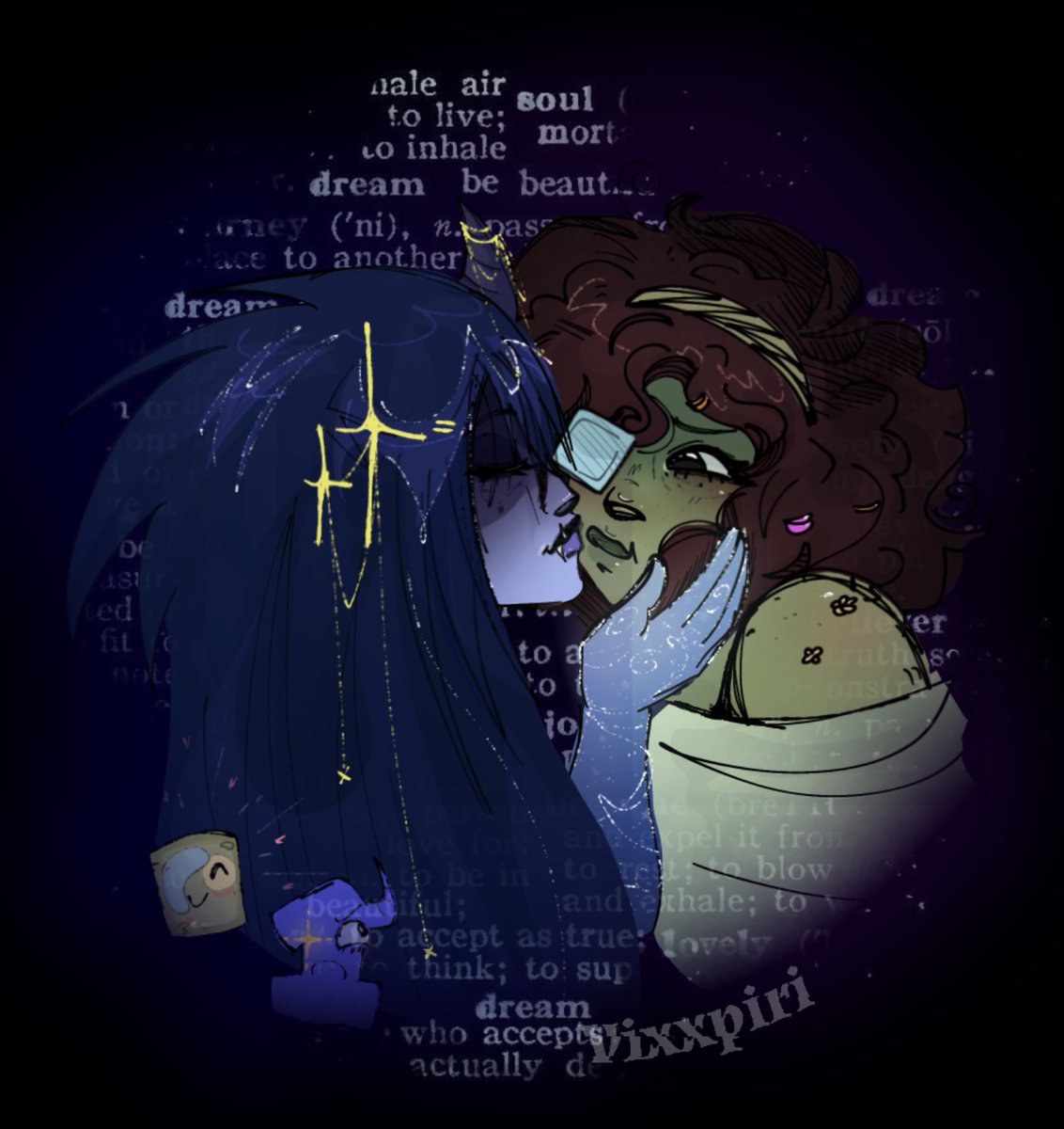 Vixxpiri's tweet photo. Little drawing of my friends #yumeship  
[ ONE X CELL // ONECELL ]

i love drawing my friends yumeships smsm

#onebfdi #onetpot #osc #art #gijinka #fo #objectshowcommunity #vixxpiri #awkotacoh https://t.co/jSef2MSB7b