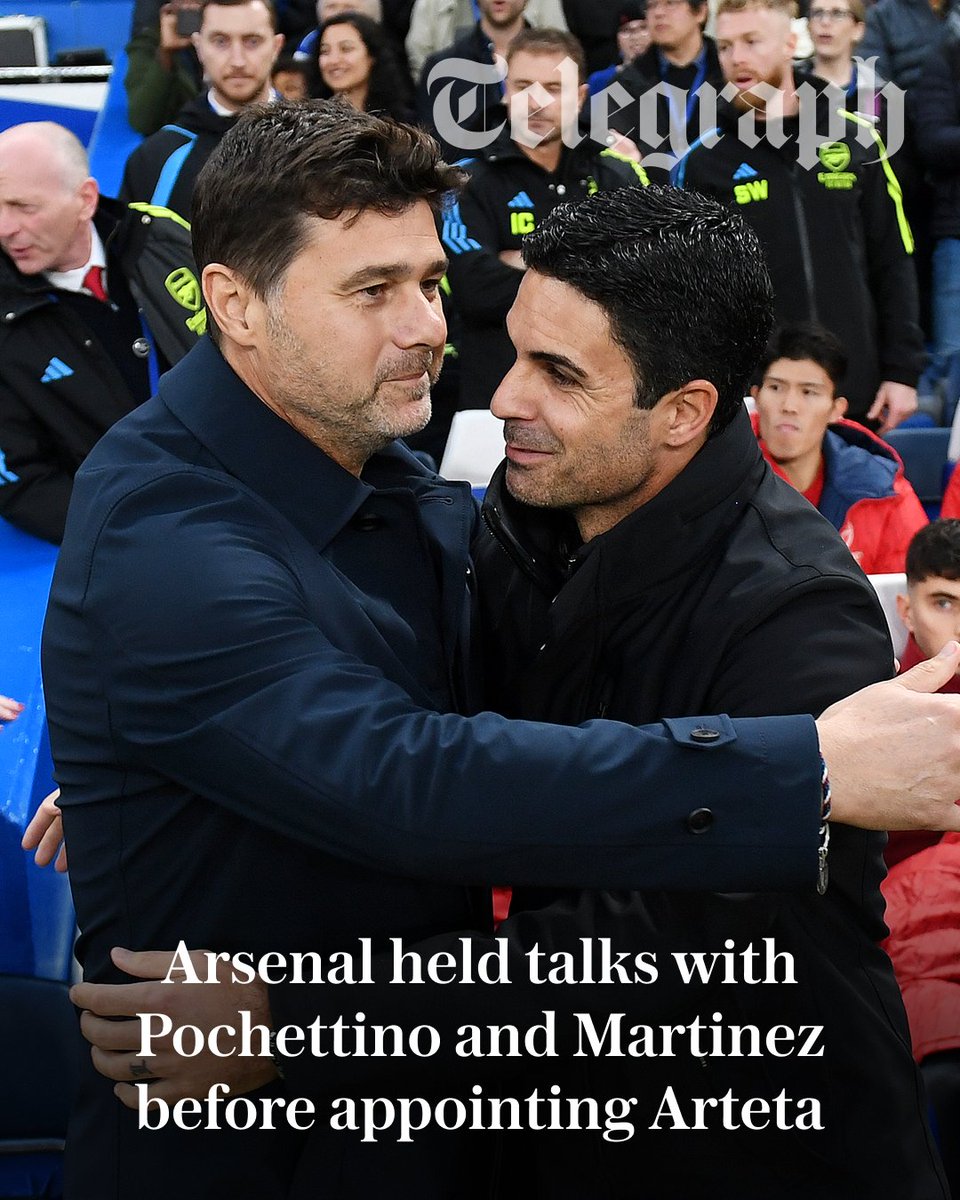 TeleFootball's tweet photo. When Arsenal were searching for Unai Emery’s replacement in late 2019, Mikel Arteta had zero managerial experience.

How, then, did he usurp more illustrious names to go to the top of Edu Gaspar’s shortlist?

@SamJDean, in his new book, explains ⬇️
https://t.co/8ChiYKEDBD https://t.co/pRABMw9rt4