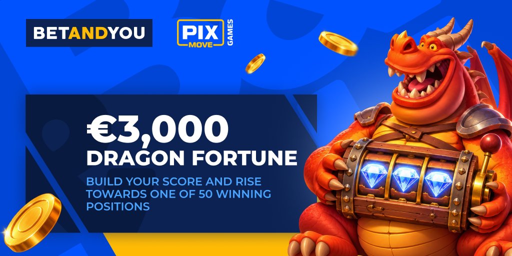 betandyouBR's tweet photo. #Betandyou #DragonFortune #Pixmove #CasinoFun #CasinoTournament #SpinAndWin
🔥 O dragão guarda € 3.000! Alcance a pontuação exigida, suba na classificação por um dos 50 prêmios em dinheiro.
https://t.co/rUf9oR8mrt https://t.co/eZzKsBWY9W