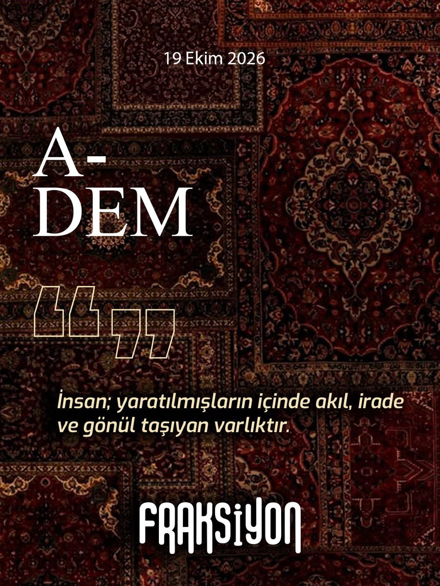 fraksiyondergi's tweet photo. Haftalık sözlük köşemizde bu haftanın kelimesi: ADEM

#adem #fraksiyondergisi #FraksiyonSözlük #TürkçeKelimeler https://t.co/NMFZfkrhev
