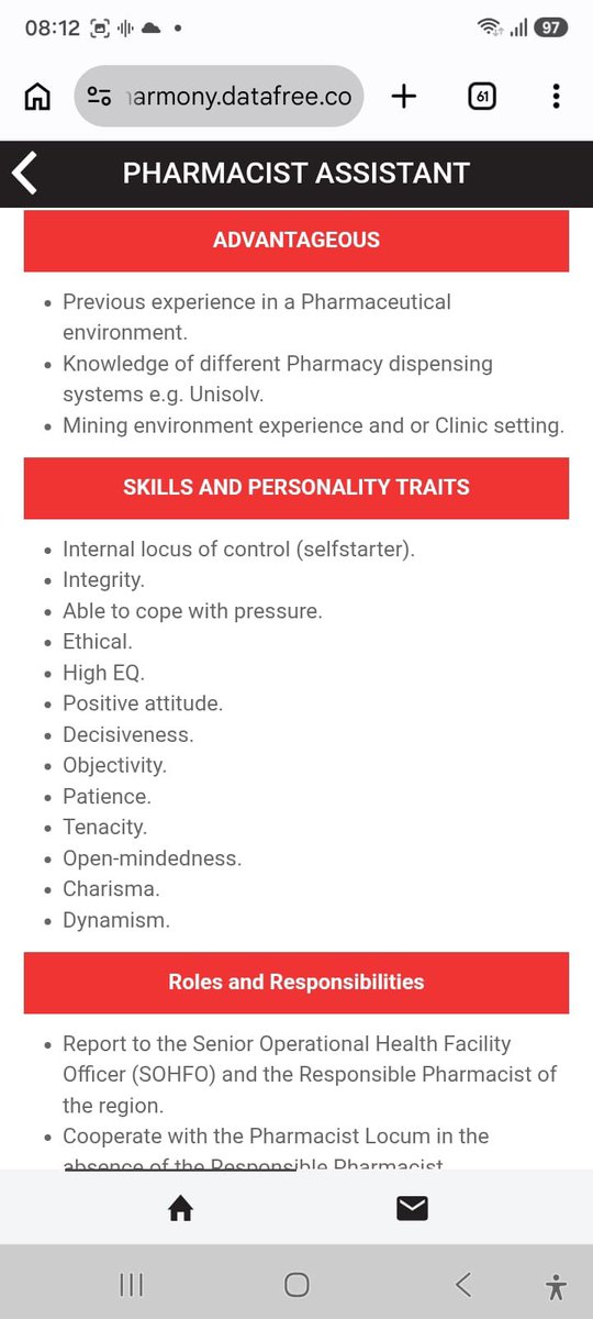 baloyi_blessing's tweet photo. Pharmacy Assistant post at Harmony Mine in Free State. PLEASE SHARE❗️ https://t.co/FScl1ABl3X
