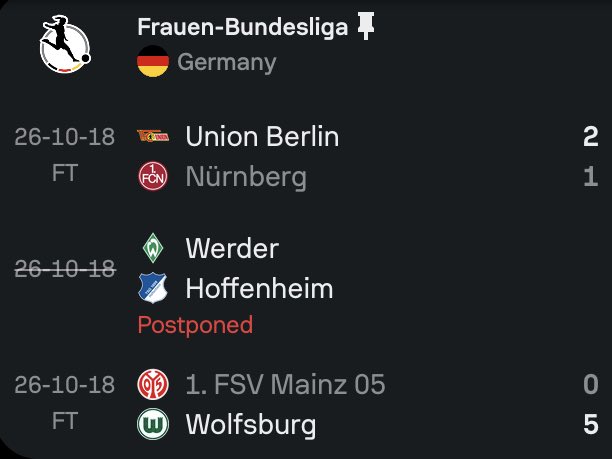 RenatoSosua's tweet photo. Germany #FrauenBundesliga  Women  #SofaScore https://t.co/7Np2cVI2rV