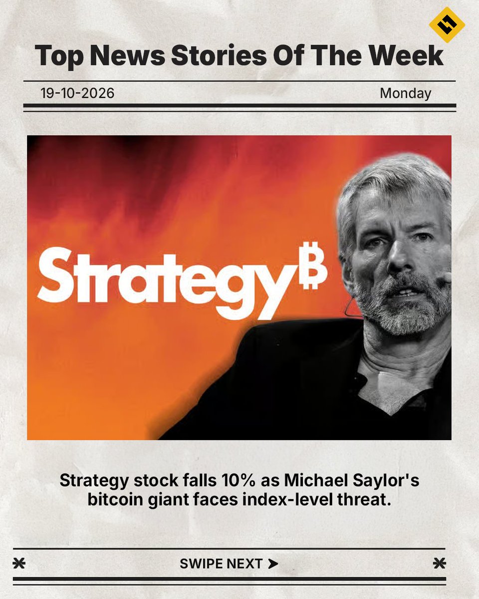 suncryptoin's tweet photo. Time For Weekly Crypto Updates📢

📈 Top Gainer: Quack AI (Q) jumped high by +437.0% 🚀
📉 Top Loser: https://t.co/uHeCpyxu6v (PUMP) dropped down by -25.8% 😬
📰 Top News: Strategy stock falls 10% as Michael Saylor's bitcoin giant faces index-level threat.

Every Week, we bring you the hottest market movers and trendsetters 🔥

For more such crypto updates, follow SunCrypto! ✅

[BTC, Etherium, Bitcoin, Crypto, Web3]
#cryptoindia #CryptoNews #suncrypto