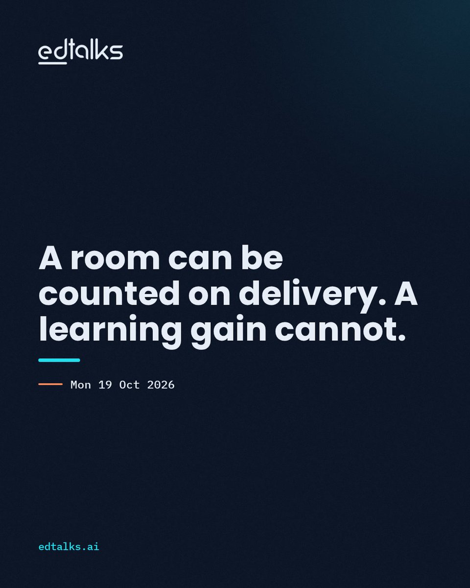 EdtalkNDX's tweet photo. 1/5
Cost per classroom is easy to work out. Cost per learning gain is not. Two public decisions from the same quarter, in one country, make the point. https://t.co/QuaLIWfxWz