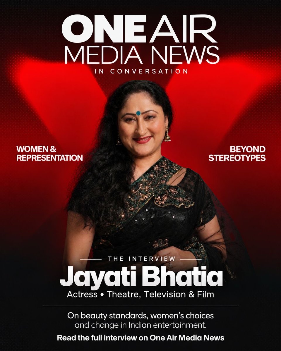 oamnews's tweet photo. Jayati Bhatia on Women’s Representation in Entertainment

Veteran actress Jayati Bhatia shares her views on breaking stereotypes, changing mindsets, and the evolving role of women in Indian entertainment.

Read the full interview:
https://t.co/rHapyyaKX6 https://t.co/wFYc73iaKS