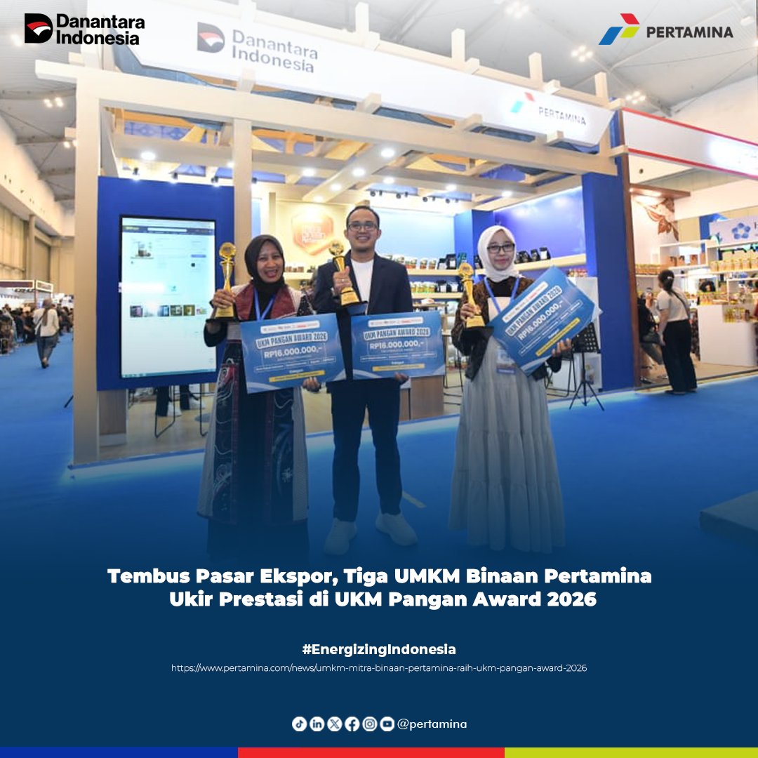 pertamina's tweet photo. Lewat pembinaan, pelatihan, hingga perluasan akses pemasaran, Pertamina terus mendampingi UMKM Indonesia untuk naik kelas dan memperluas jangkauan bisnisnya.

Info selengkapnya👇
https://t.co/MUs4mQyXG2

#EnergizingIndonesia https://t.co/AmFMmgHpw3