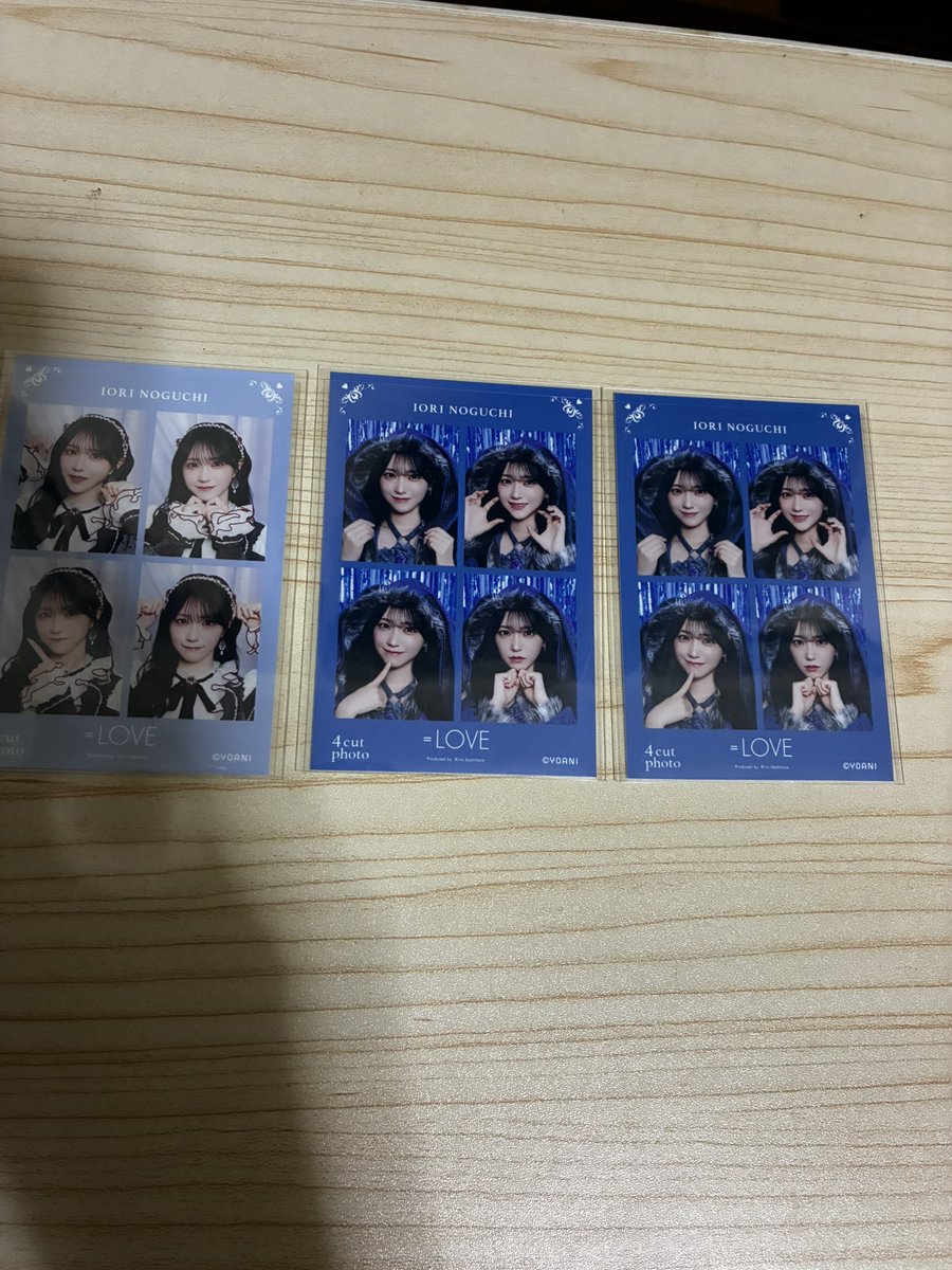 _Raru_01's tweet photo. イコラブ 生写真 グッズ トレ 4カット

【譲】闇堕ち野口衣織、レコ大野口衣織4カット
【求】過去野口衣織生写真

過去作野口衣織の生写真提示お願いいたします。
郵送希望です

 #イコラブ  #トレ #イコラブトレ https://t.co/3f015IK6Ao