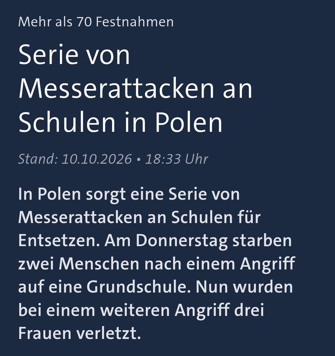 realPlebejer's tweet photo. Polen wird gerade von einer Welle tödlicher Messergewalt an Schulen überollt. Falls ihr davon nichts mitbekommen habt, liegt das daran, das es sich bei den Tätern ausschließlich um junge Einheimische handelt, die sich laut Ermittlern mit rechtem &amp; sadistischem Content vollpumpen. https://t.co/mx4n1hZUJq