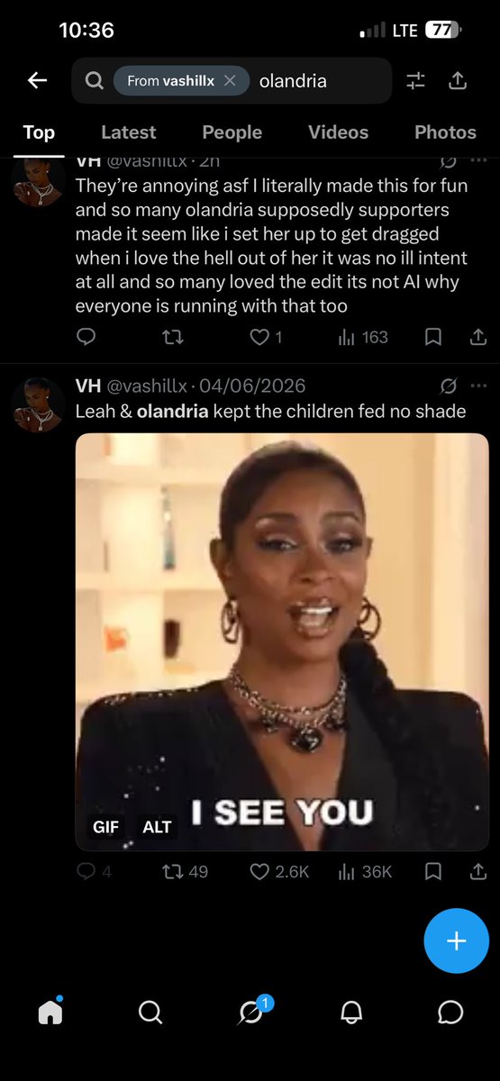 da_only_mila's tweet photo. @Miamybiutiful @Muna636013 The concept of it being a trinity fan with 0 tweets about trinity but multiple tweets showing olandria love mmm https://t.co/4VGIAKFfHa