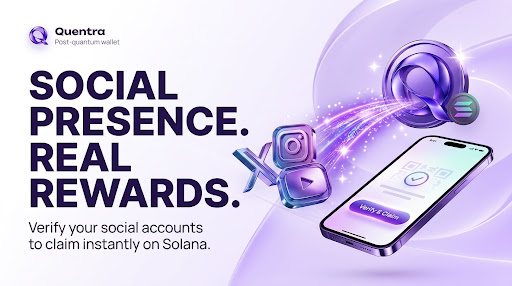 quentraofficial's tweet photo. Quentra makes it easier to connect a creator’s online presence with their coin on Solana. 

The creator can verify their social account and claim the rewards without needing to know how to manage a crypto wallet first. https://t.co/eA1FFJpsVu