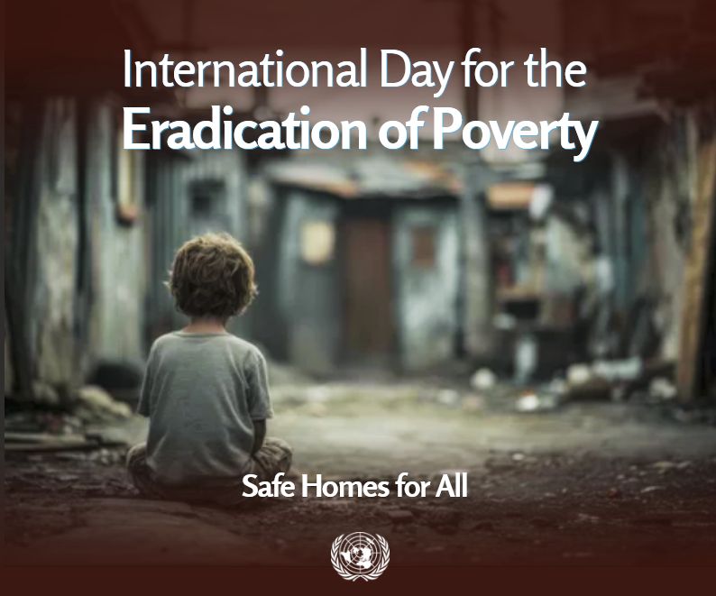 UNGeneva's tweet photo. Over 2.8 billion people face housing inadequacy. Unsafe, unaffordable or overcrowded housing deepens poverty, exclusion and undermines other human rights.

Today's #EndPovertyDay calls for action to make safe housing a human-rights priority for all.

https://t.co/bTEKNGGJQa https://t.co/OqrGjwMBlt
