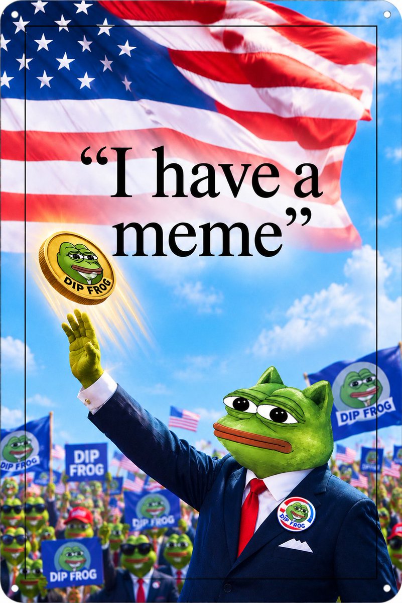 DIPFrogCoin's tweet photo. Gm. https://t.co/X4zXMsktdr