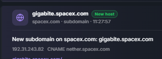 IzCryptoG's tweet photo. SpaceX Just Listed the Domain Gigabite

This is easily the biggest Meme front runner

We had Flying Tesla Roadster

and now a NEW domain by SpaceX Called Gigabite

6tsykNmR3WDqouj9uVUFZRgR2Kpai4F1Qm1gAcirpump

https://t.co/04Yx3cl2OV

Grok says its real! https://t.co/8ByZVFlVyV