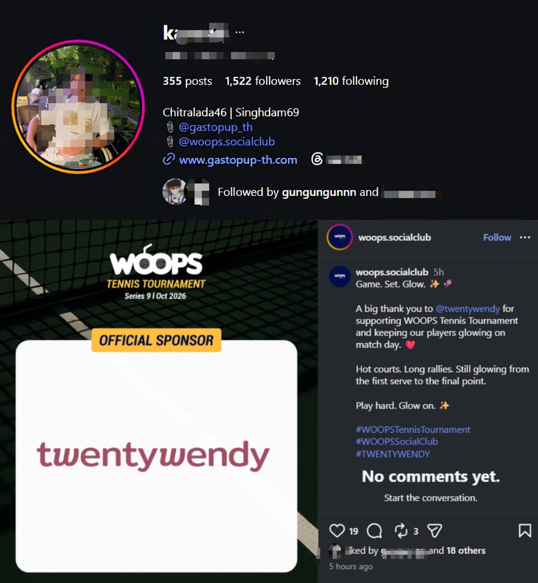 luvpat235's tweet photo. twentywendy sponsoring a tennis tournament organized by gun’s close friend, while gun himself has been playing tennis a lot lately… oh, what a coincidence. oops, i’m just saying 😶

#loverrukk #gungungunnn #TwentyWendy 
@loverrukk @gunngunn @Twentywendy2020 https://t.co/zmmJOemWTd
