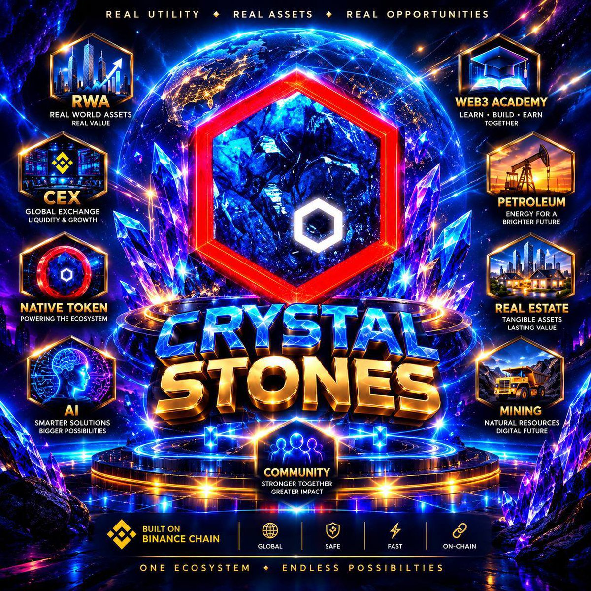 anchordgreat's tweet photo. Unlocking the True Value of the RWA Revolution with #CRYSTALSTONES 💎
The Real-World Asset (RWA) expansion isn't just creating value for token holders—We are establishing an ecosystem where compliant asset structuring, resilient infrastructure, and institutional trust generate sustainable yields.
At #CRYSTALSTONES , we bridge the gap in emerging markets by converting technological innovation into transparent, measurable economic output. We are combining secure infrastructure with institutional-grade structuring, CRYSTAL STONES is uniquely positioned to capture long-term value and deliver superior risk-adjusted returns to our investors.
Partner with us and add CRYSTAL STONES to your portfolio as we lead the next era of tokenized real-world assets.

 @crystalstones01
Website: https://t.co/XxOJpKPMPl

TG https://t.co/lynNp1aCR7

✅Live on CoinMarketcap & Coingecko 

✅ Dexscreener: https://t.co/NZtVen3hek

CA Bep20 
0xe252FCb1Aa2E0876E9B5f3eD1e15B9b4d11A0b00

#RWA #Tokenization #CrystalStones #BNB #Web3Finance