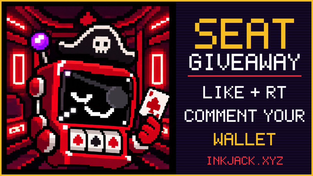 JackOnInk's tweet photo. 🃏 SEAT GIVEAWAY

Jack is dealing 3 seats before the table opens on @inkonchain.

To enter:
✅ Like + RT
✅ Comment your wallet address

Winners drawn at random in 48h. https://t.co/SjyoGbZesF
