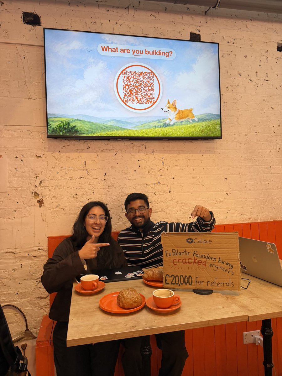 claudiaamaggi's tweet photo. Good morning, London best engineers. It’s a Saturday morning, and someone wants to hire you

Come to corgi cafe https://t.co/PrZQuXCg9V
